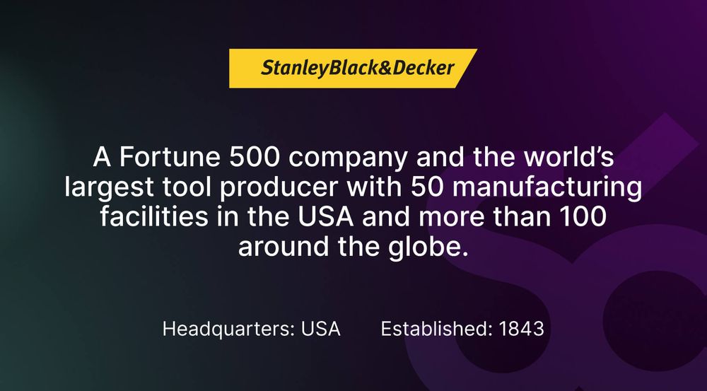 Stanley Black & Decker saved 70% on translation costs with Smartcat