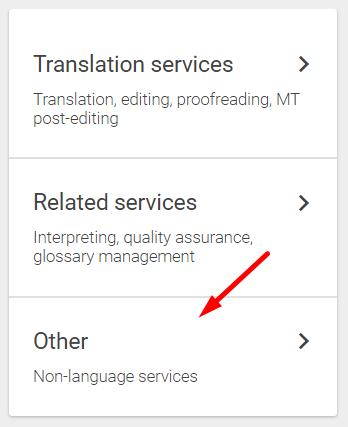 Add Service dialog with the Other option selected