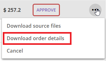 Downloadable support file on the portal
