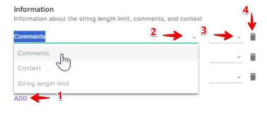 Adding an information column in the Customize Columns window