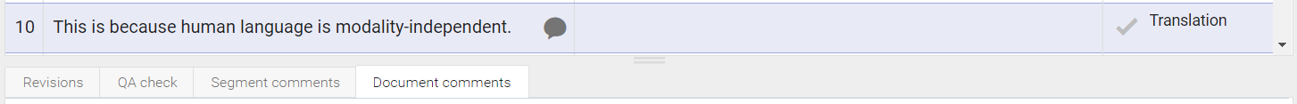 Segment message icon shown in black after all comments are read