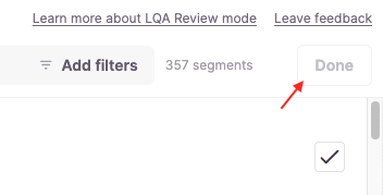 Done button in the top-right corner of the editor