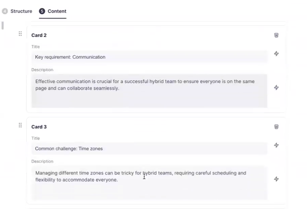 Generated flashcards