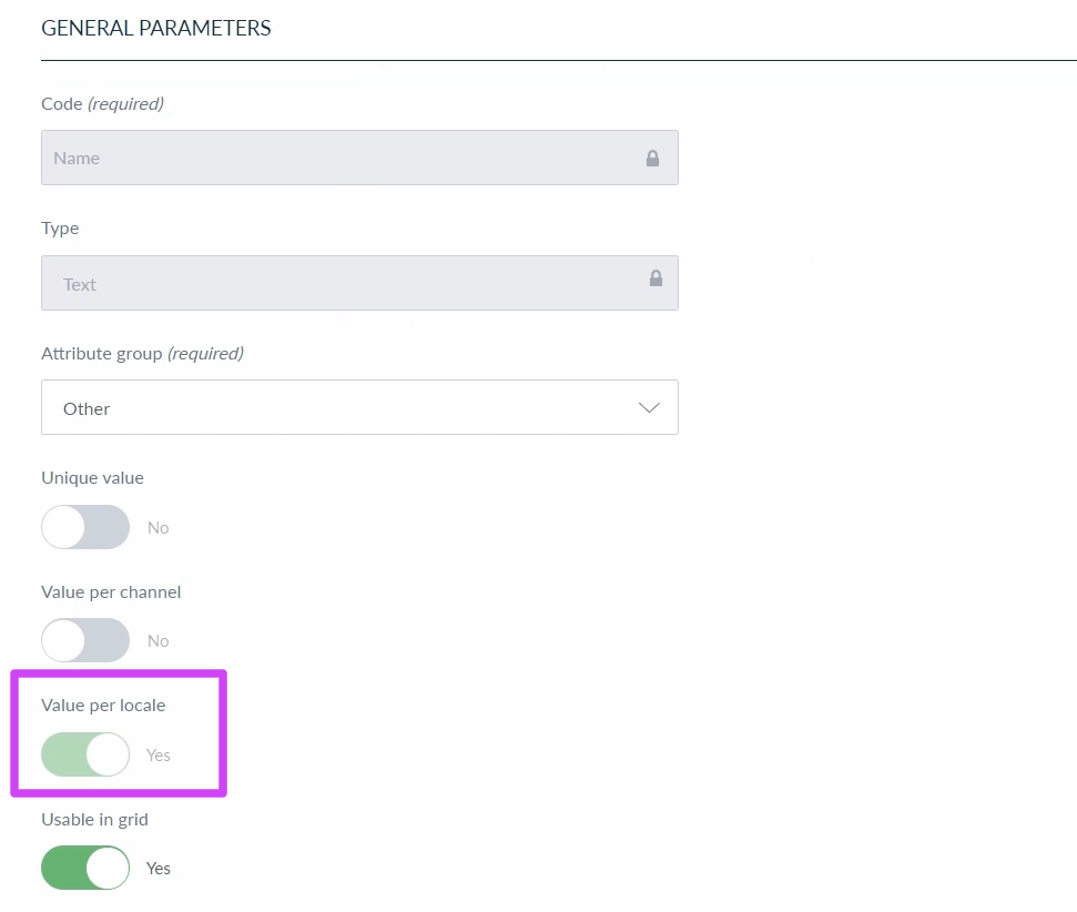Akeneo Channel settings with the Locales field