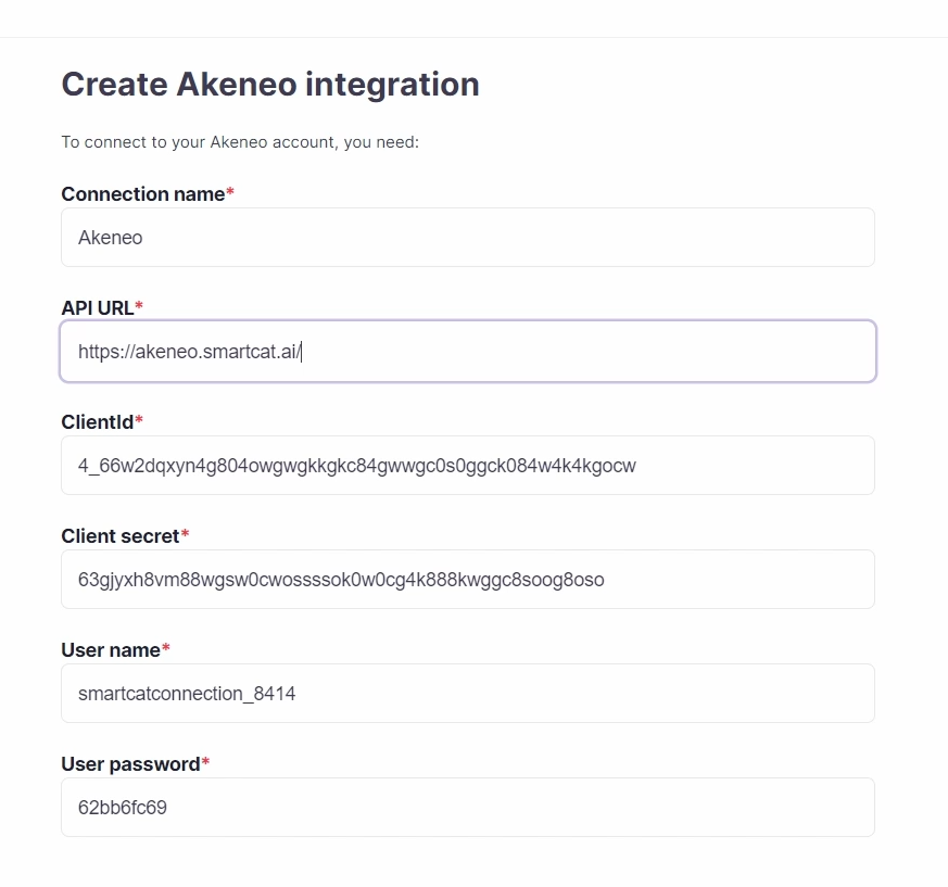 Akeneo workspace URL shown in the browser address bar