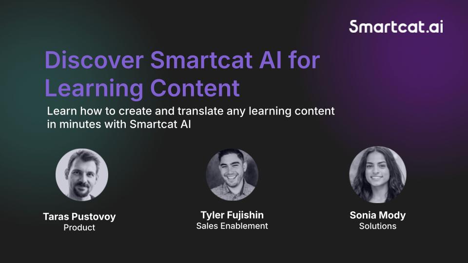 Discover Smartcat AI for Learning Content