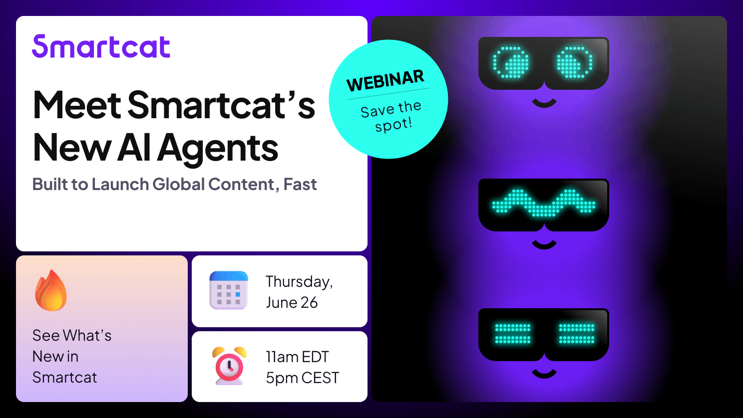 Introducing Smartcat's New AI Agents: Built to Launch Global Content, Fast